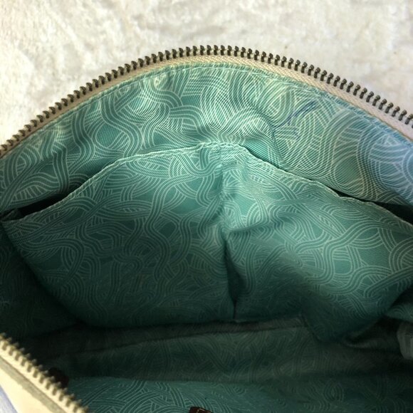 The Sak Camila Stone Perforated Leather Crossbody Handbag Purse - Picture 8 of 16